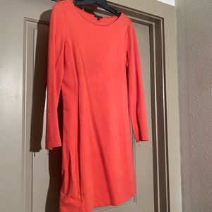 Theory long sleeve Coral Bodycon Dress (L)